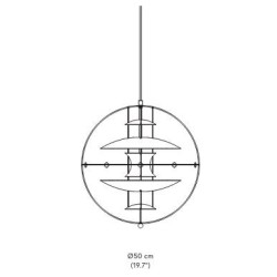 100127_VP_Globe_Pendant_Ø50_Técnico