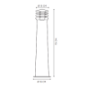 Royal Botania Rusty Bollard 70cm LED