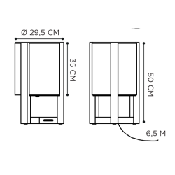 Royal Botania Tristar Luminaire Height 50 Cm lámpara de piso