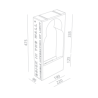 BRICK IN THE WALL Moor 6 IP54 Bathroom LED 800LM 230VAC