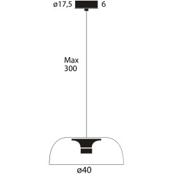Lumina Tia 400 lámpara de suspensón