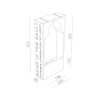 BRICK IN THE WALL Moor 8 IP54 Bathroom LED 800LM 230VAC
