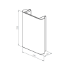 BRICK IN THE WALL Zyrco H Mono IP20 LED 900LM 230VAC WARMDIM