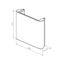 BRICK IN THE WALL Zyrco M Duo IP20 LED 2x500LM 230VAC WARMDIM