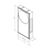 BRICK IN THE WALL Ozon M IP20 LED 500LM 230VAC WARMDIM