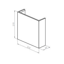 BRICK IN THE WALL Onyx M Duo IP20 LED 2x500LM 230VAC WARMDIM