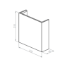 BRICK IN THE WALL Onyx M Mono IP20 LED 900LM 230VAC WARMDIM