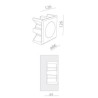 BRICK IN THE WALL Pica 8 LED DIM 100LM IP20