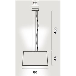Foscarini Twice As Twiggy Susp. 10M Lámpara De Suspensión