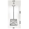 Foscarini Tress Grande Led Susp. 10M Lámpara De Suspensión