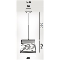 Foscarini Tress Grande Led Mylight Susp. 10M Lámpara De Suspensión