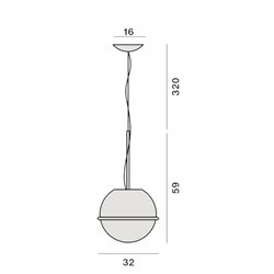Foscarini Tonda Susp. 10M Lámpara De Suspensión