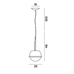 Foscarini Tonda Piccola Susp. 10M Lámpara De Suspensión