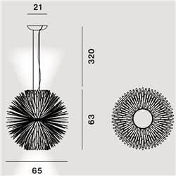 Foscarini Sun Light Of Love Mylight Susp. 10M Lámpara De Suspensión