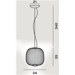 Foscarini Spokes 2 Piccola Susp. 10M Lámpara De Suspensión