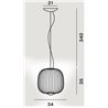 Foscarini Spokes 2 Piccola Susp. 10M Lámpara De Suspensión