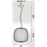 Foscarini Spokes 2 Mylight Susp. 10M Lámpara De Suspensión