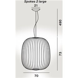 Foscarini Spokes 2 Large Mylight Susp. 10M Lámpara De Suspensión