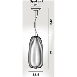 Foscarini Spokes 1 Susp. 10M Lámpara De Suspensión