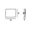 Foscarini Folio Wall Small lámpara de pared