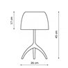 Foscarini Lumiere Large lámpara de mesa