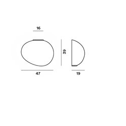Foscarini Gregg Large Semi 1 lámpara de pared