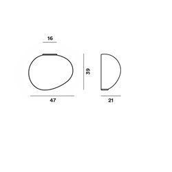 Foscarini Gregg Large Semi 2 lámpara de pared