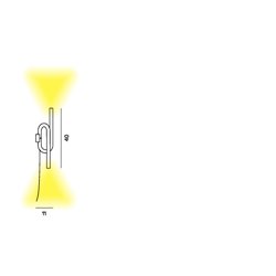 Foscarini Tobia With Plug lámpara de pared