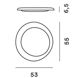 Foscarini Bahia Mini Wall/Ceiling lámpara de techo / lámpara de pared