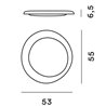 Foscarini Bahia Mini Wall/Ceiling lámpara de techo / lámpara de pared