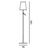 Foscarini Birdie Reading Led lámpara de piso