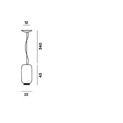 Foscarini Chouchin 2 Reverse Dim lámpara de suspensón