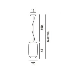 Foscarini Chouchin 2 Dim lámpara de suspensón