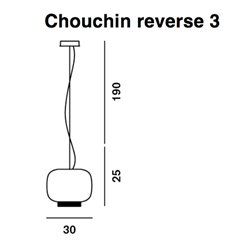 Foscarini Chouchin 3 Reverse Dim lámpara de suspensón