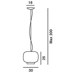 Foscarini Chouchin 3 Dim lámpara de suspensón