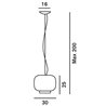 Foscarini Chouchin 3 Dim lámpara de suspensón