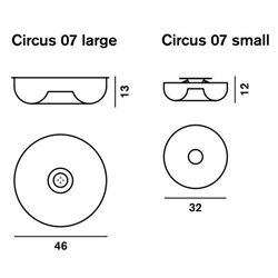 Foscarini Circus Small lámpara de techo / lámpara de pared
