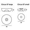 Foscarini Circus Small lámpara de techo / lámpara de pared