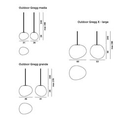 Foscarini Gregg Medium Dim lámpara de suspensón