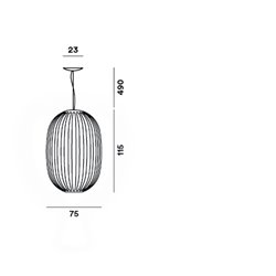 Foscarini Plass Large Led lámpara de suspensón