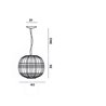 Foscarini Tartan Led lámpara de suspensón