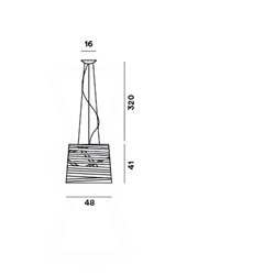 Foscarini Tress Large lámpara de suspensón