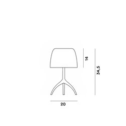Foscarini Lumiere Nuances Small Dimmable lámpara de mesa