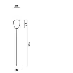 Foscarini Rituals 1 E27 lámpara de piso