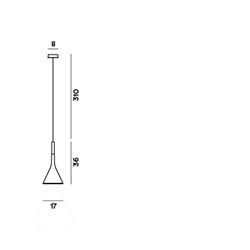 Foscarini Aplomb Gu10 lámpara de suspensón