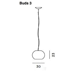 Foscarini Buds 3 Led lámpara de suspensón
