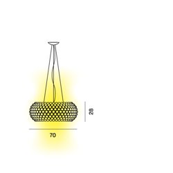 Foscarini Caboche Plus Large lámpara de suspensón