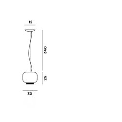 Foscarini Chouchin Reverse 3 Led lámpara de suspensón