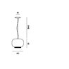 Foscarini Chouchin Reverse 1 lámpara de suspensón