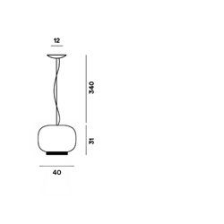 Foscarini Chouchin 1 Led lámpara de suspensón
